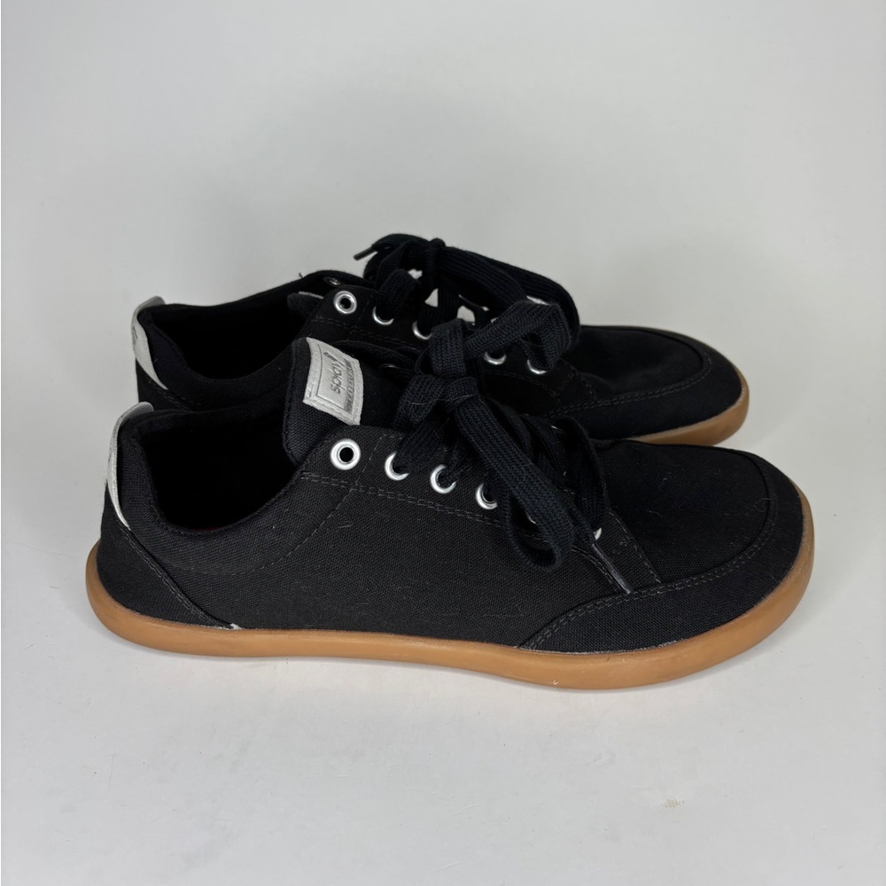 Splay Freestyle Lace Up Barefoot Shoes Minimalist Sneakers Men 8 Women 10 Black